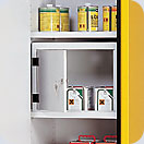 skřínka na jedy - levé dveře, ocelový poplastovaný plech