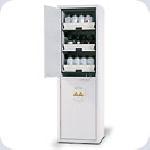 Bezpečnostní skříň pro ukládání kyselin a louhů Asecos, vysoká varianta_6 zásuvek s vyjímatelnými plastovými záchytnými vanami